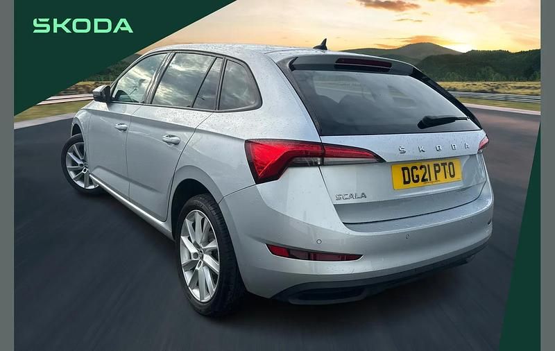Used Skoda Scala SE 110 HP (80 kW) 2021 Silver Hatchback