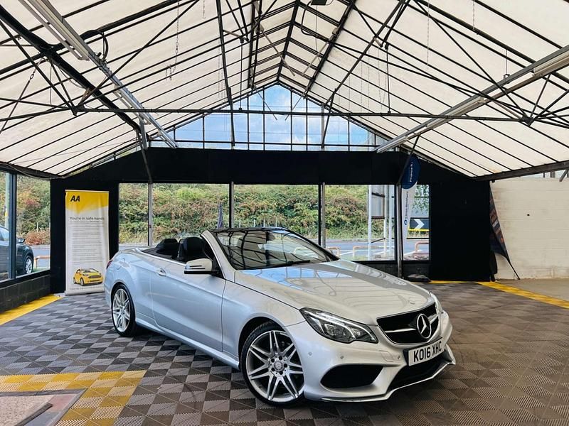 Silver Used 2016 Mercedes E220 AMG line Cabriolet | £10,495 (Fair price) - Image 1/3