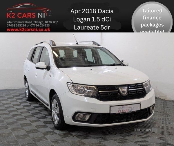 White Used 2018 Dacia Logan Lauréate Sedan | £5,990 (Expensive) - Image 1/4