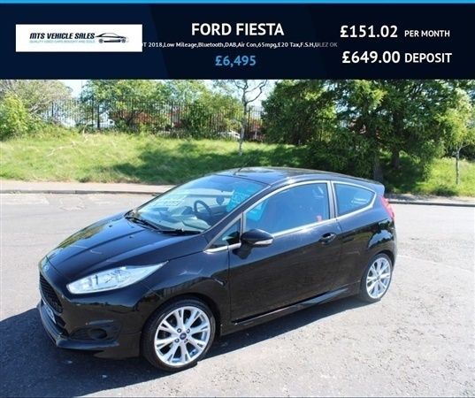 Black Used 2016 Ford Fiesta S Hatchback | £6,495 (Fair price) - Image 1/1