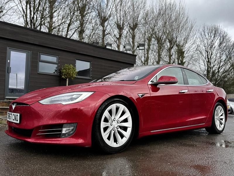 Used Tesla Model S 75 kW (102 HP) 2017 Red Hatchback