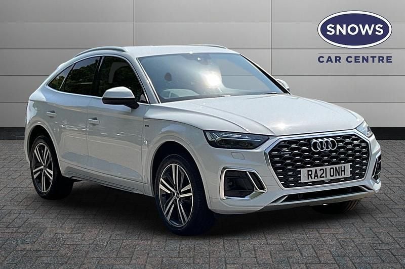 White Used 2021 Audi Q5 Sportback S-Line SUV | £29,499 (Super price) - Image 1/4