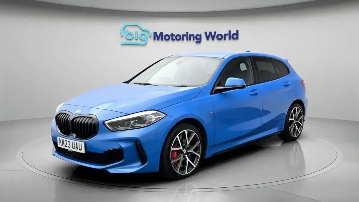 Used BMW 128 M Sport 265 HP (194 kW) 2023 Blue Hatchback