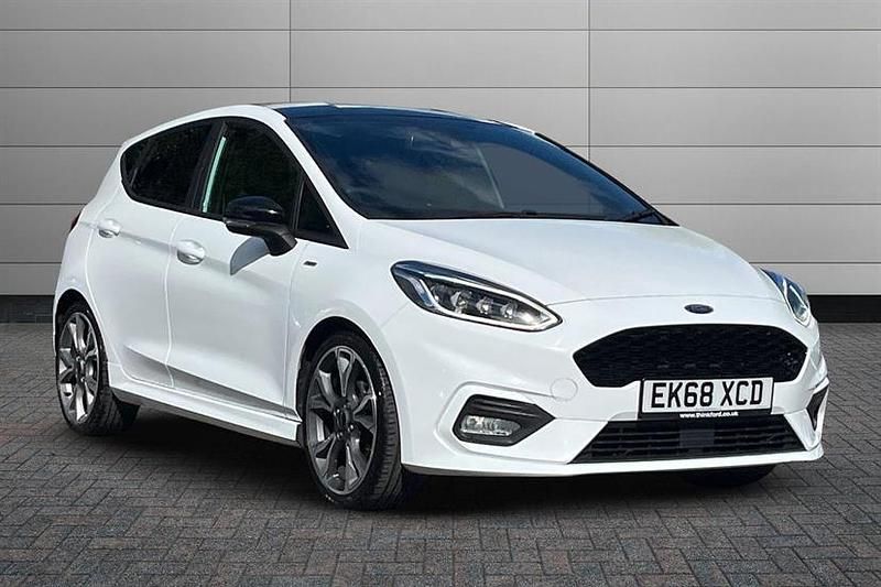 Frozen white Used 2018 Ford Fiesta ST-Line X Hatchback | £8,395 (A bit pricey) - Image 1/3