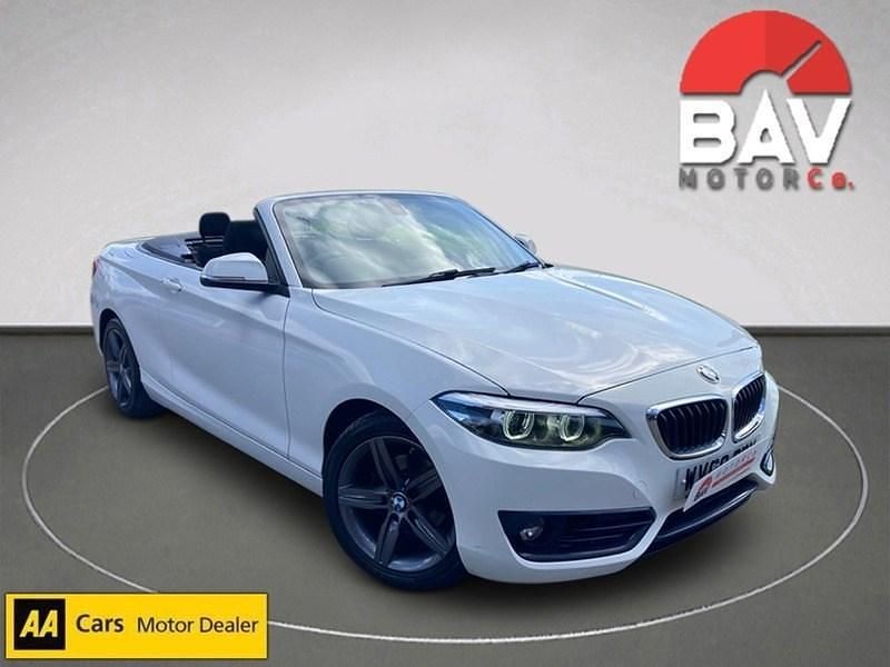 Used BMW 218 Sport Line 2018 White Cabriolet