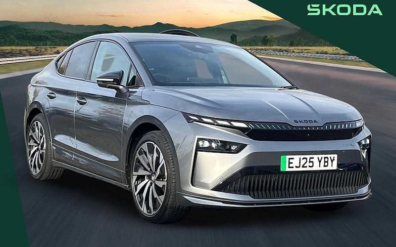 Graphite grey metallic Used 2025 Skoda Enyaq iV SportLine SUV | £40,790 - Image 1/4