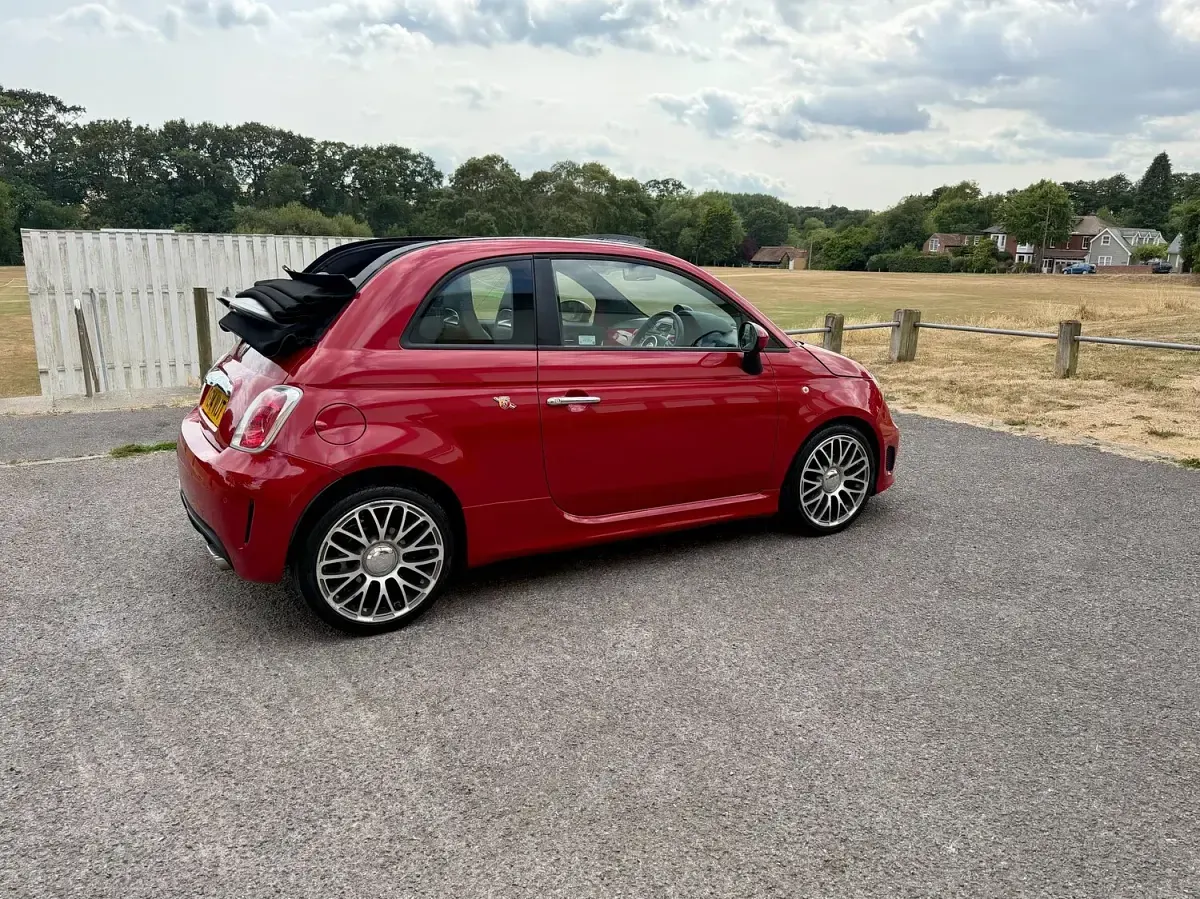 Used Abarth 500C 135 HP (99 kW) 2014 Red Cabriolet