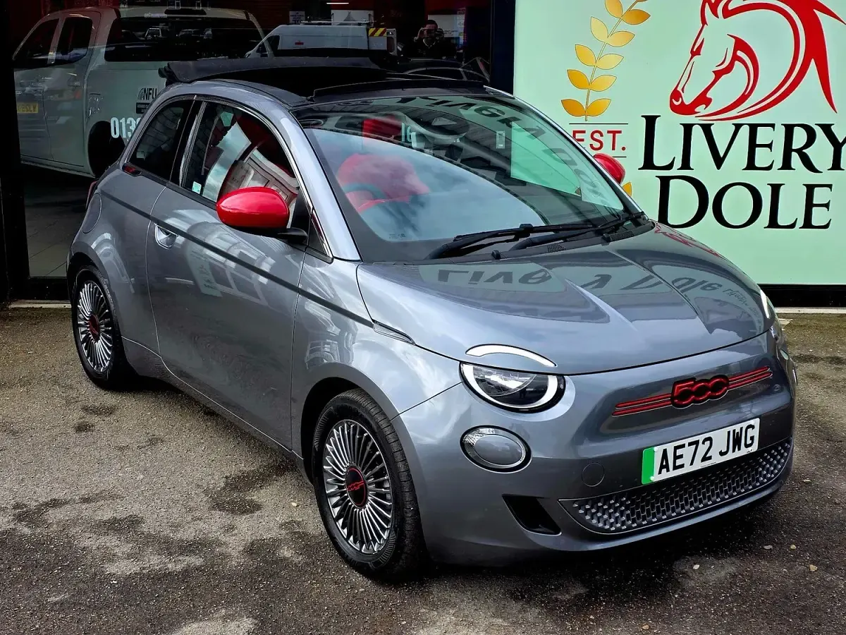 Used Fiat 500e Red 86 kW (118 HP) 2022 Grey Cabriolet