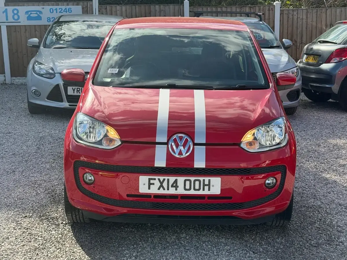 Used VW up! high up! 73 HP (53 kW) 2014 Red Hatchback