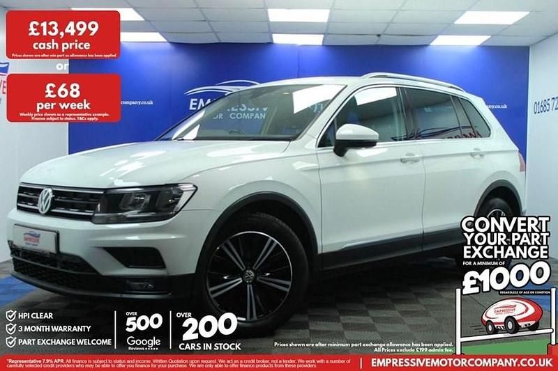 Used VW Tiguan SE 125 HP (91 kW) 2018 White SUV