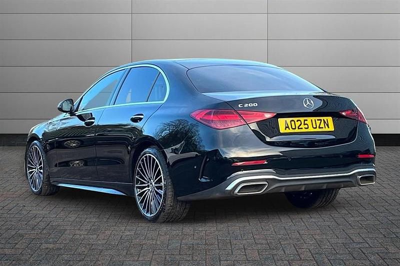 Used Mercedes C200 AMG Line Premium Plus 204 HP (150 kW) 2025 Obsidian black Sedan