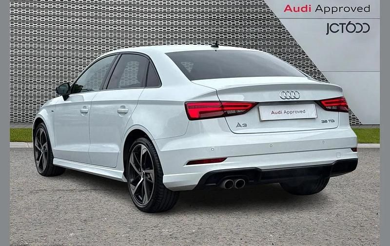Used Audi A3 Black Edition 147 HP (108 kW) 2020 White Sedan