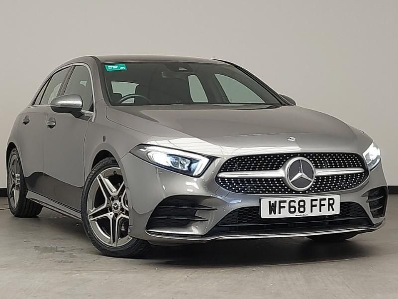 Grey Used 2018 Mercedes A200 AMG line Hatchback | £16,998 (Fair price) - Image 1/4