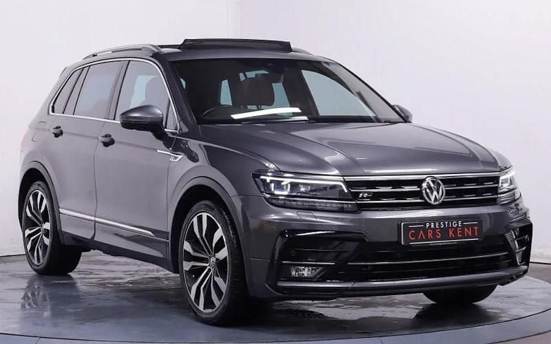 Grey Used 2018 VW Tiguan R-line SUV | £17,211 (Good price) - Image 1/4