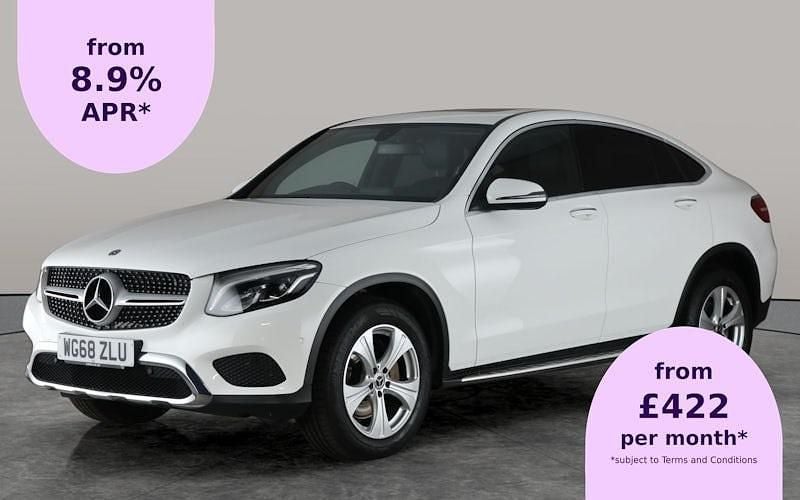 White Used 2018 Mercedes GLC220 Premium Coupe | £22,196 (Fair price) - Image 1/2