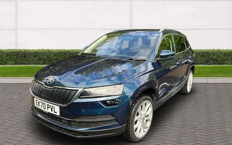Usado Skoda Karoq SE L 150 HP (110 kW) 2020 Azul SUV