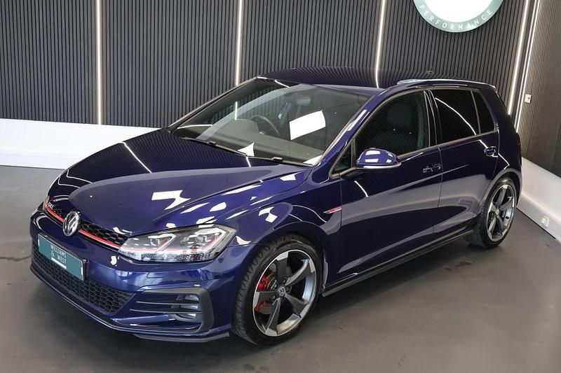 Used VW Golf VII GTI 2018 Blue Hatchback