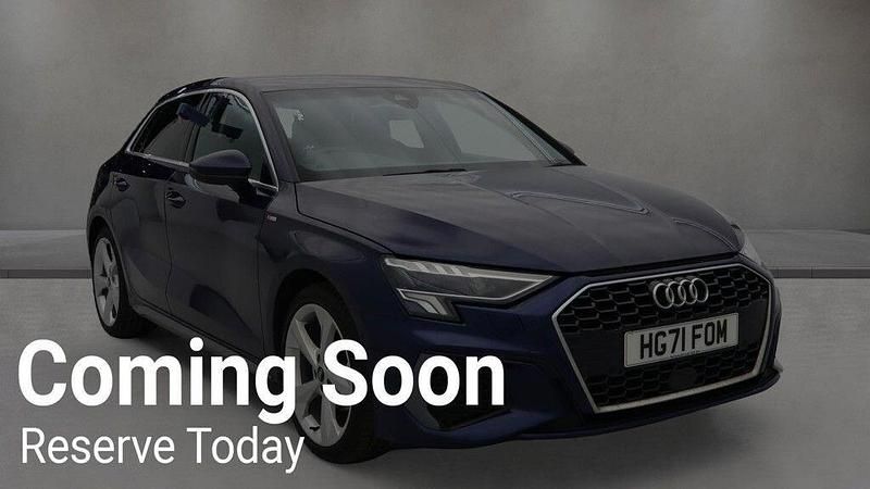 Used Audi A3 S-Line 150 HP (110 kW) 2021 Blue Sedan