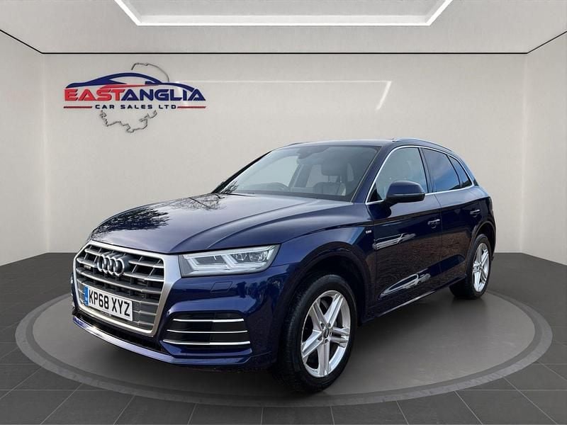 Blue Used 2018 Audi Q5 S-Line SUV | £18,990 (Good price) - Image 1/4