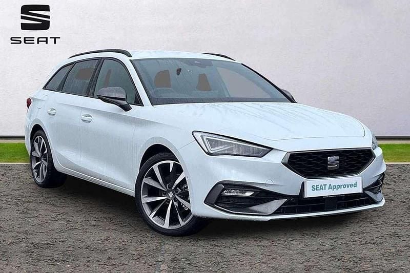 White New 2025 Seat Leon FR Sport Estate | £25,490 (A bit pricey) - Image 1/4