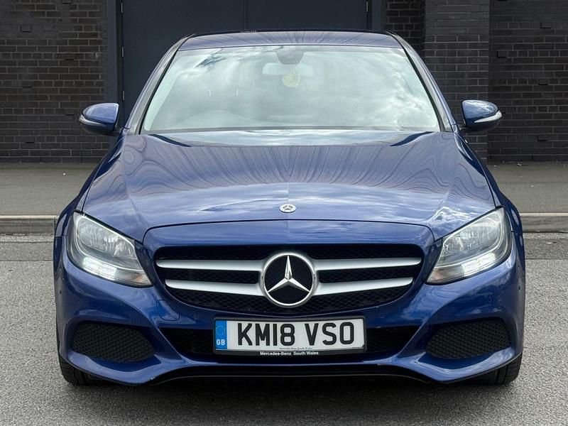 Begagnad Mercedes C220 Executive 2018 Blå Sedan