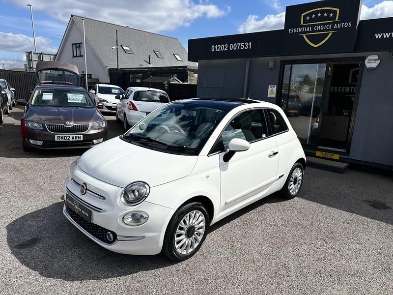 Used Fiat 500 Lounge 69 HP (50 kW) 2016 White Hatchback