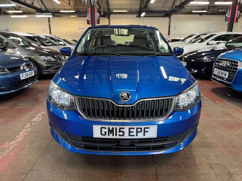 Used Skoda Fabia SE 90 HP (66 kW) 2015 Blue Hatchback