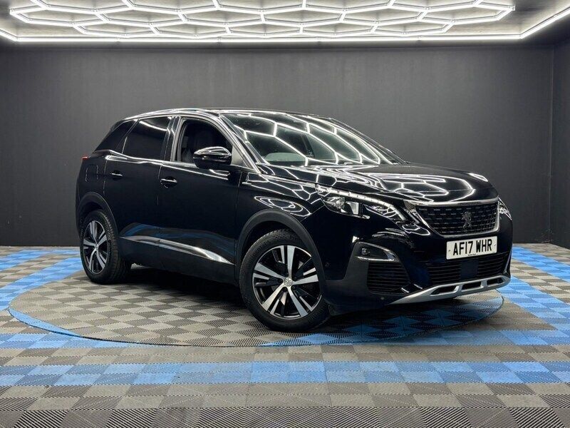 Black Used 2017 Peugeot 3008 GT-line Hatchback | £9,990 (Fair price) - Image 1/4