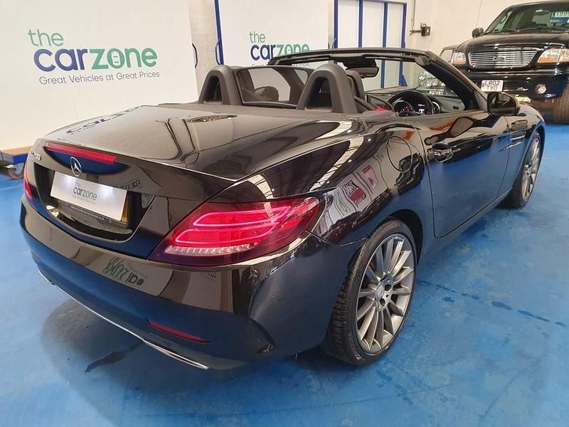 Used Mercedes SLC200 AMG line 184 HP (135 kW) 2017 Black Cabriolet