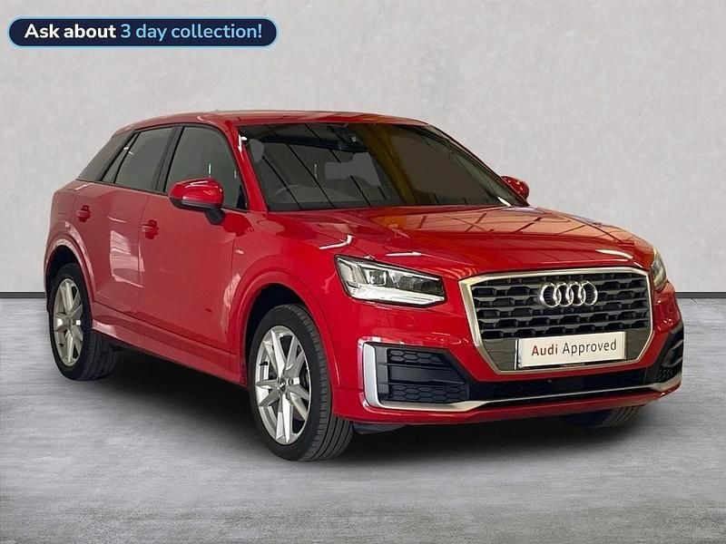 Red Used 2019 Audi Q2 S-Line SUV | £14,341 (Fair price) - Image 1/4