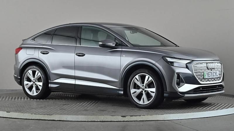 Grey Used 2021 Audi Q4 e-tron S-Line SUV | £20,498 - Image 1/3