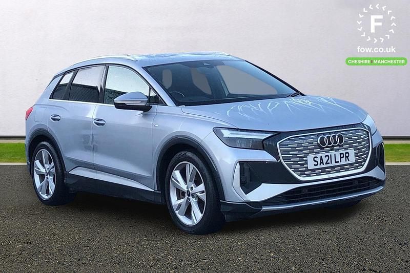Silver Used 2021 Audi Q4 e-tron S-Line SUV | £19,899 (Fair price) - Image 1/3