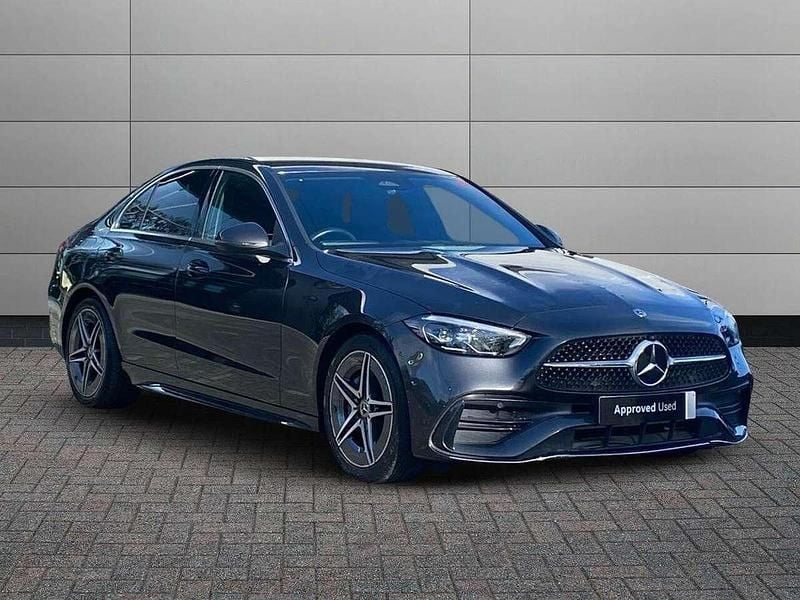 Grey Used 2023 Mercedes C200 AMG line Sedan | £27,695 (Fair price) - Image 1/4
