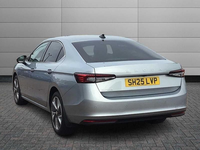 Used Skoda Superb SE Technology 110 HP (80 kW) 2025 Pebble silver metallic Hatchback