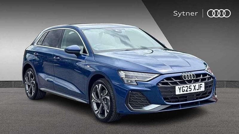 Blue Used 2025 Audi A3 e-tron S-Line Hatchback | £34,000 - Image 1/4