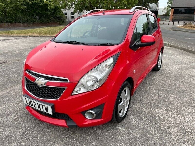Red Used 2012 Chevrolet Spark LT Hatchback | £1,295 (Fair price) - Image 1/4