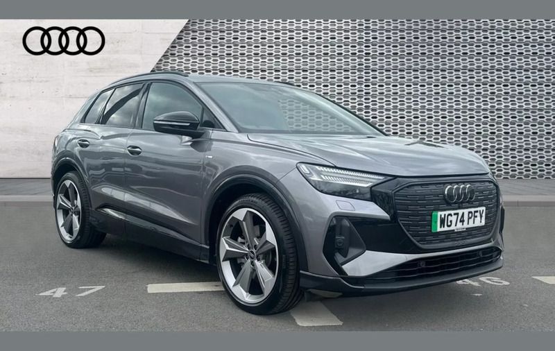 Grey Used 2024 Audi Q4 e-tron Black Edition SUV | £38,368 (Good price) - Image 1/4
