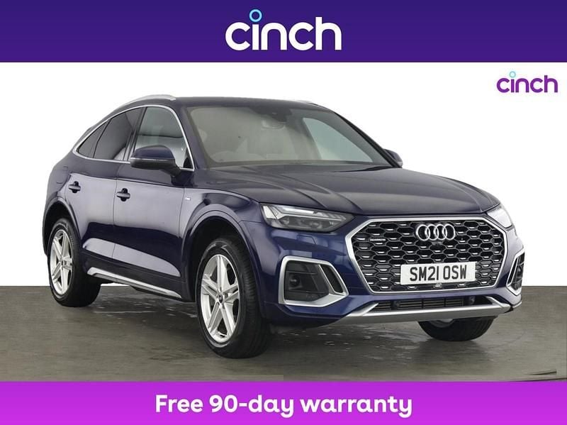 Blue Used 2021 Audi Q5 S-Line SUV | £29,599 (Fair price) - Image 1/3