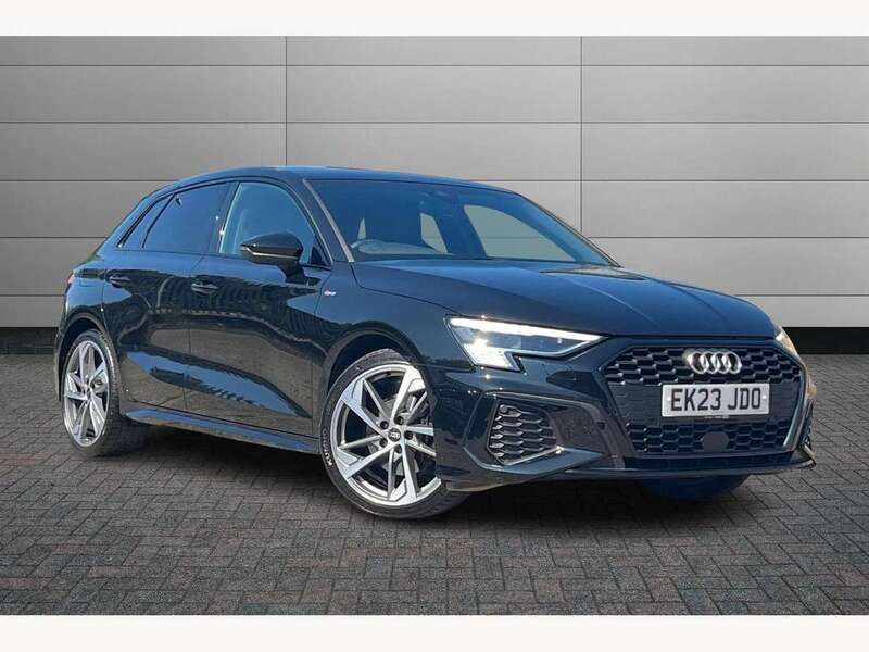 Mythos black Used 2023 Audi A3 Comfort Hatchback | £27,595 (Expensive) - Image 1/4