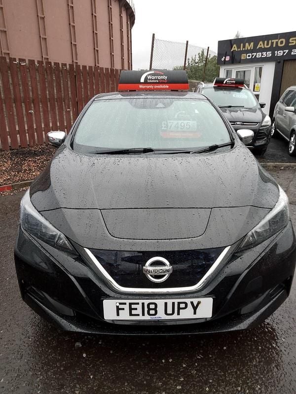 Black Used 2018 Nissan Leaf Hatchback | £6,292 (Fair price) - Image 1/4