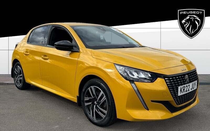 Yellow Used 2022 Peugeot 208 Allure Premium Hatchback | £14,291 (Fair price) - Image 1/4