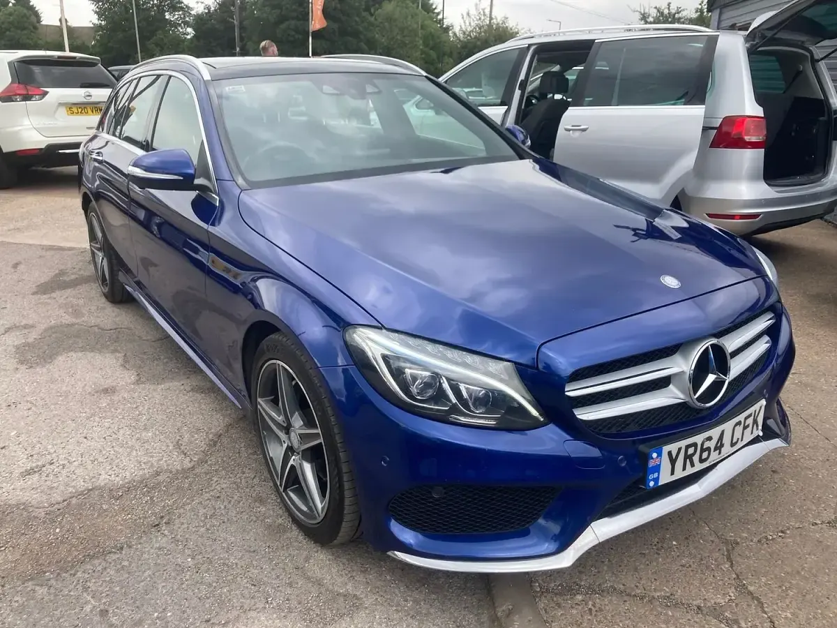 Used Mercedes C220 AMG Line Premium 2014 Blue Estate
