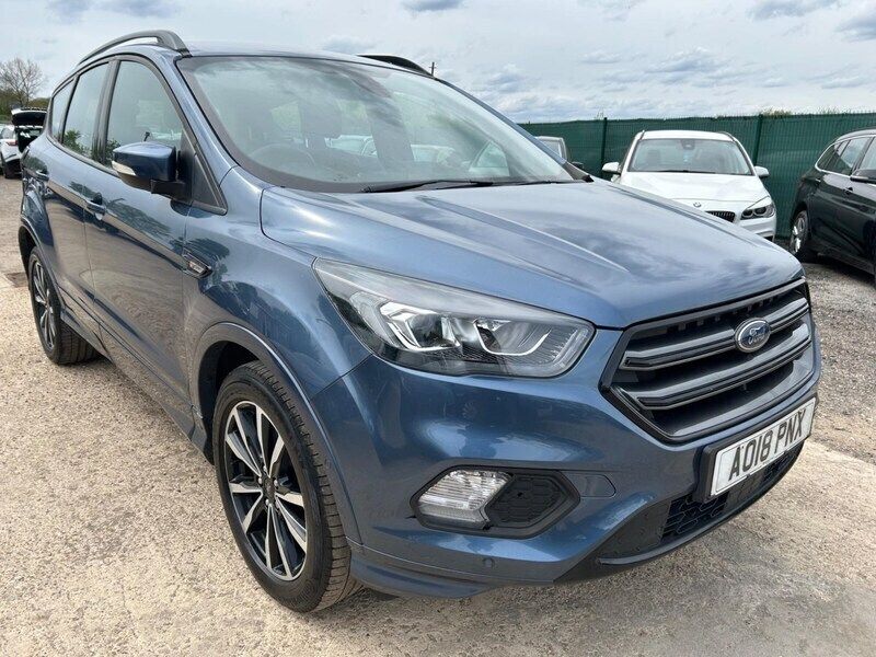 Blue Used 2018 Ford Kuga ST-Line SUV | £8,680 (Good price) - Image 1/3
