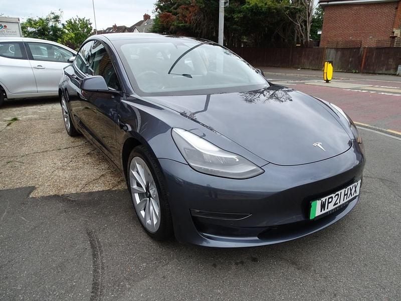 Grey Used 2021 Tesla Model 3 Long Range Sedan | £14,490 (Fair price) - Image 1/3