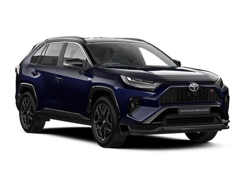 Obsidian blue with black roof New 2025 Toyota RAV4 Hybrid Sport SUV | £47,745 (Good price) - Image 1/4