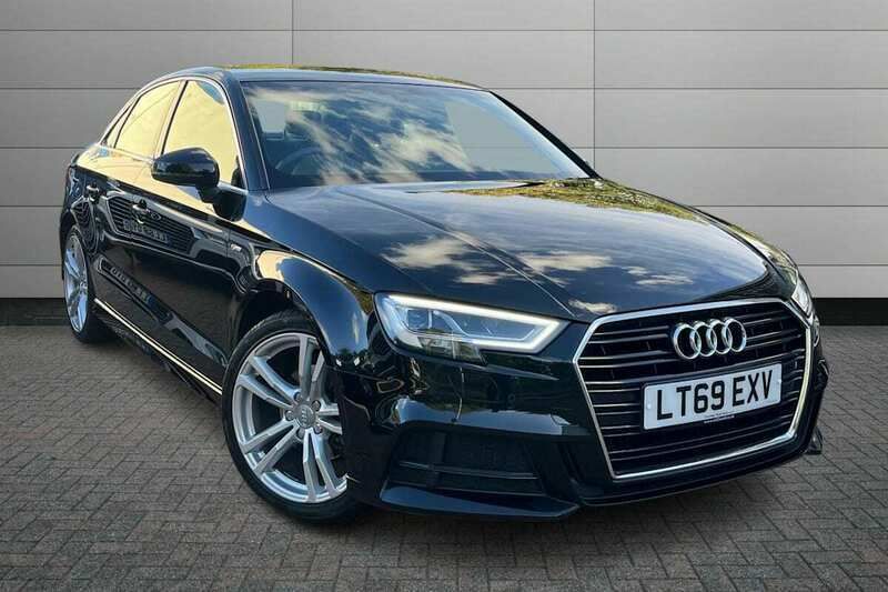 Used Audi A3 S-Line 116 HP (85 kW) 2019 Black Sedan