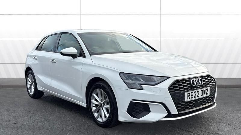 White Used 2022 Audi A3 Advanced Hatchback | £17,596 (Good price) - Image 1/3