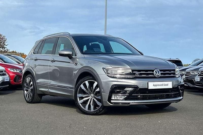 Silver Used 2017 VW Tiguan R-line SUV | £22,395 (Fair price) - Image 1/4