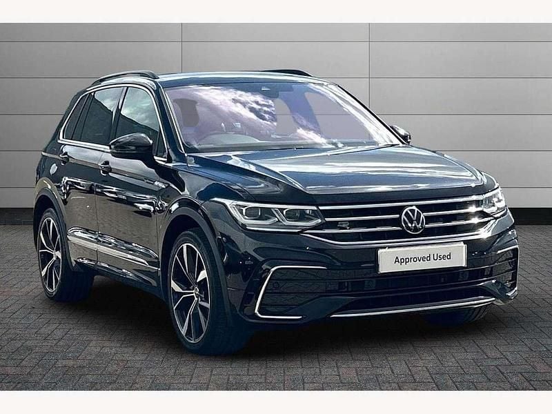 Black Used 2022 VW Tiguan R-line SUV | £27,395 (A bit pricey) - Image 1/4
