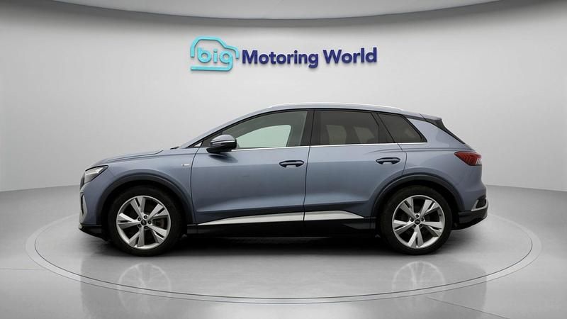 Used Audi Q4 e-tron S-Line 150 kW (204 HP) 2021 Blue SUV